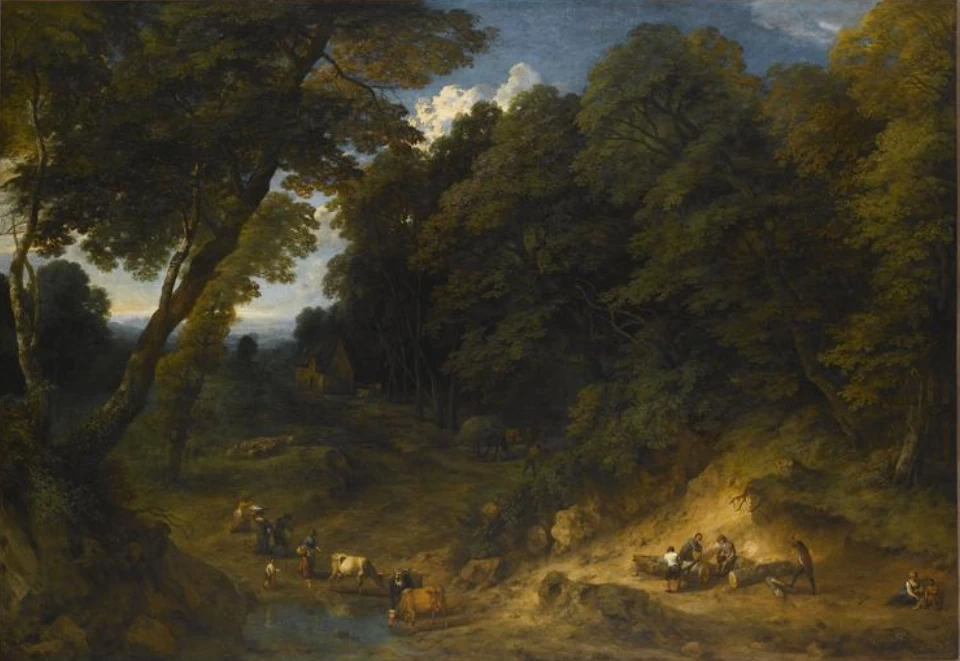 Bordo della foresta con taglialegna - Museo del Louvre, Parigi